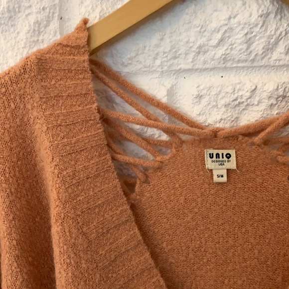 S/M Soft Coral Sweater - Picture 6 of 7